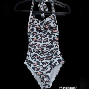 Animal Print Swimsuit One Piece Sz Small NWT